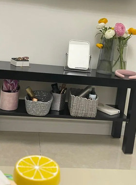 IKEA宜家拉克电视柜黑色90x26x45厘米家用客厅收纳柜