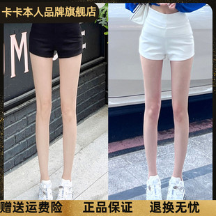 JUSTCC卡卡官方旗舰正品《百搭万金油》打底高腰小黑裤热裤女短裤