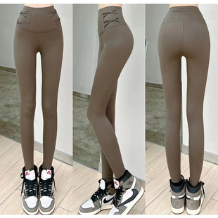 高腰外穿小脚裤 双收腰芭比裤 收腹提臀鲨鱼裤 卡卡正品