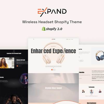 单品耳机家电子装饰品家具厨具美甲等Shopify主题模板Expand