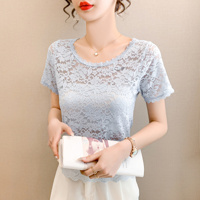 辣妹外穿性感花边小衫上衣