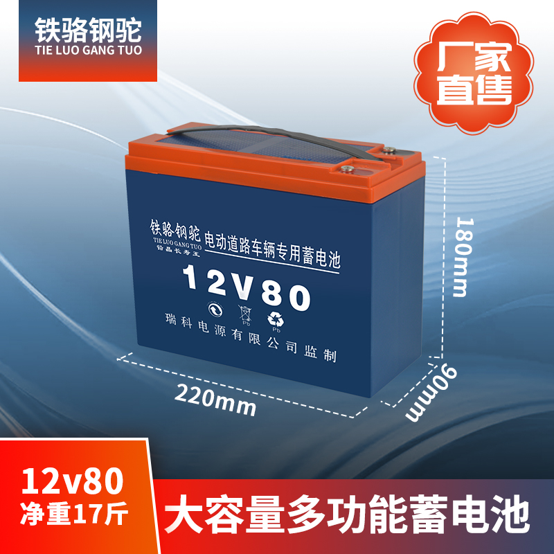 12V电瓶免维护干电m瓶夜市12v36ah80a120蓄电池照明太阳能抽水 电动车/配件/交通工具 电动车电池 原图主图