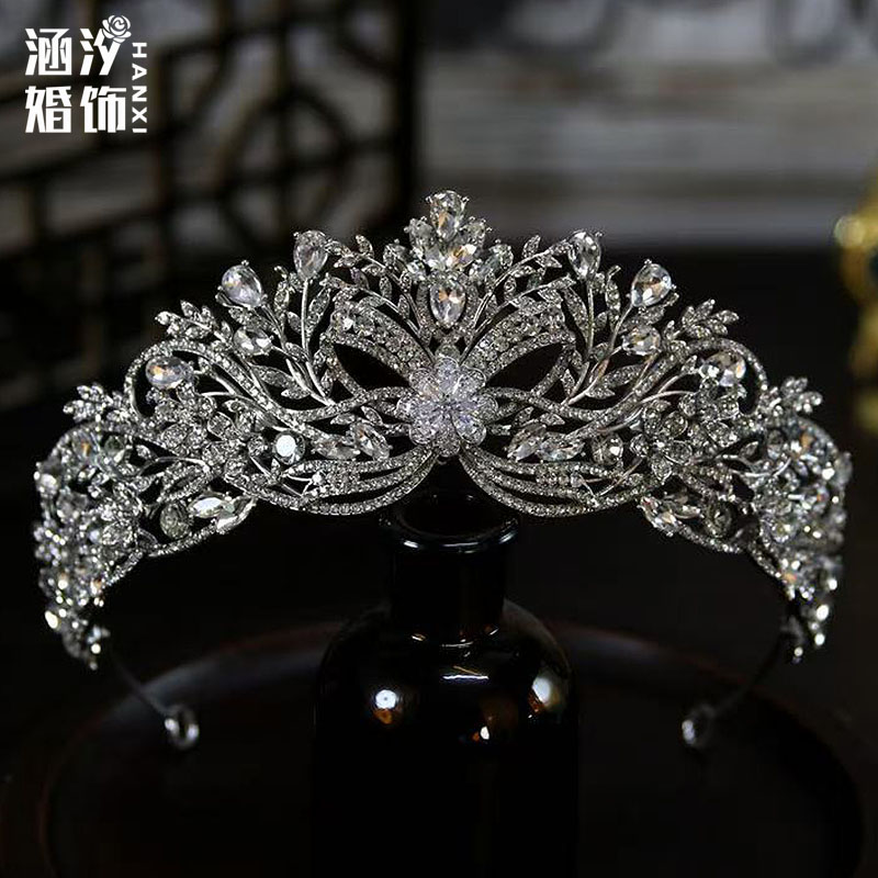 新娘水钻锆石王冠头饰婚礼配饰