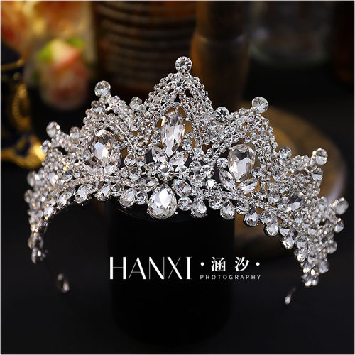 涵汐新款奢华水晶高级感新娘皇冠