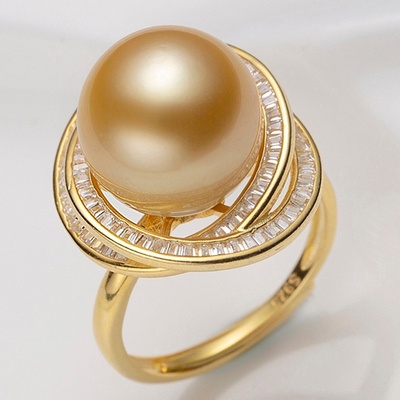 《琳琳粉丝专享》SYY102312三生三世南洋金珠戒指LL1023