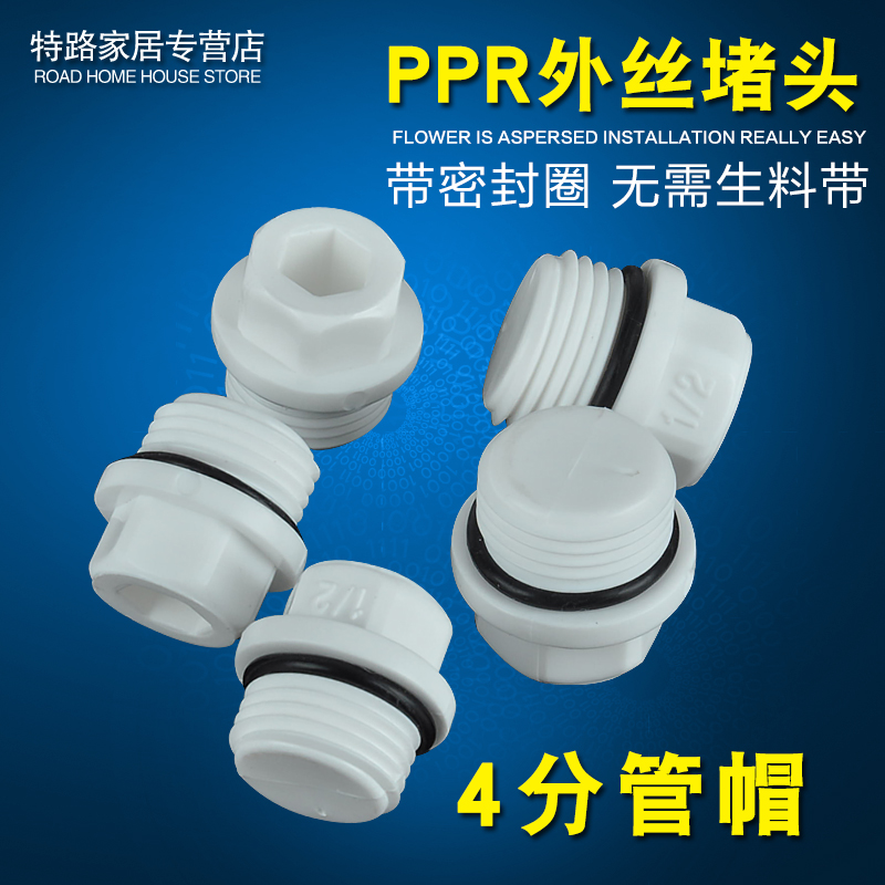 PPR外丝堵头4分20mm外牙堵头水管配件