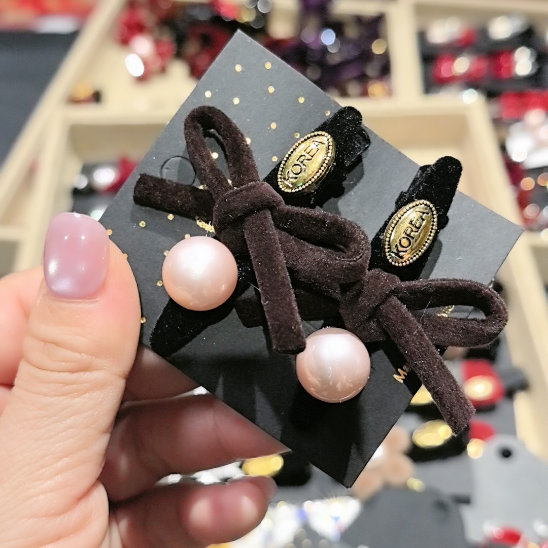 韩系秋冬高级复古植绒丝绒发夹网红时尚百搭侧边夹鸭嘴夹碎发卡,饰品/流行首饰/时尚饰品新,发饰,淘宝优惠券,粉丝福利购,淘宝优惠卷