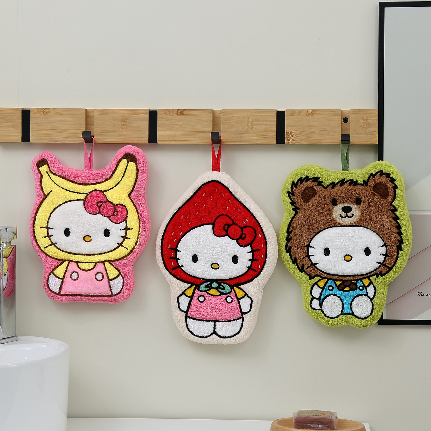 新款卡通造型擦手巾可挂式卡通擦手巾厨房懒人手巾儿童毛巾吸水,居家布艺,手巾/手帕,淘宝优惠券,粉丝福利购,淘宝优惠卷