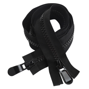 长款羽绒服双头双开树脂8号拉锁配件15号大拉链高档粗衣服拉链条