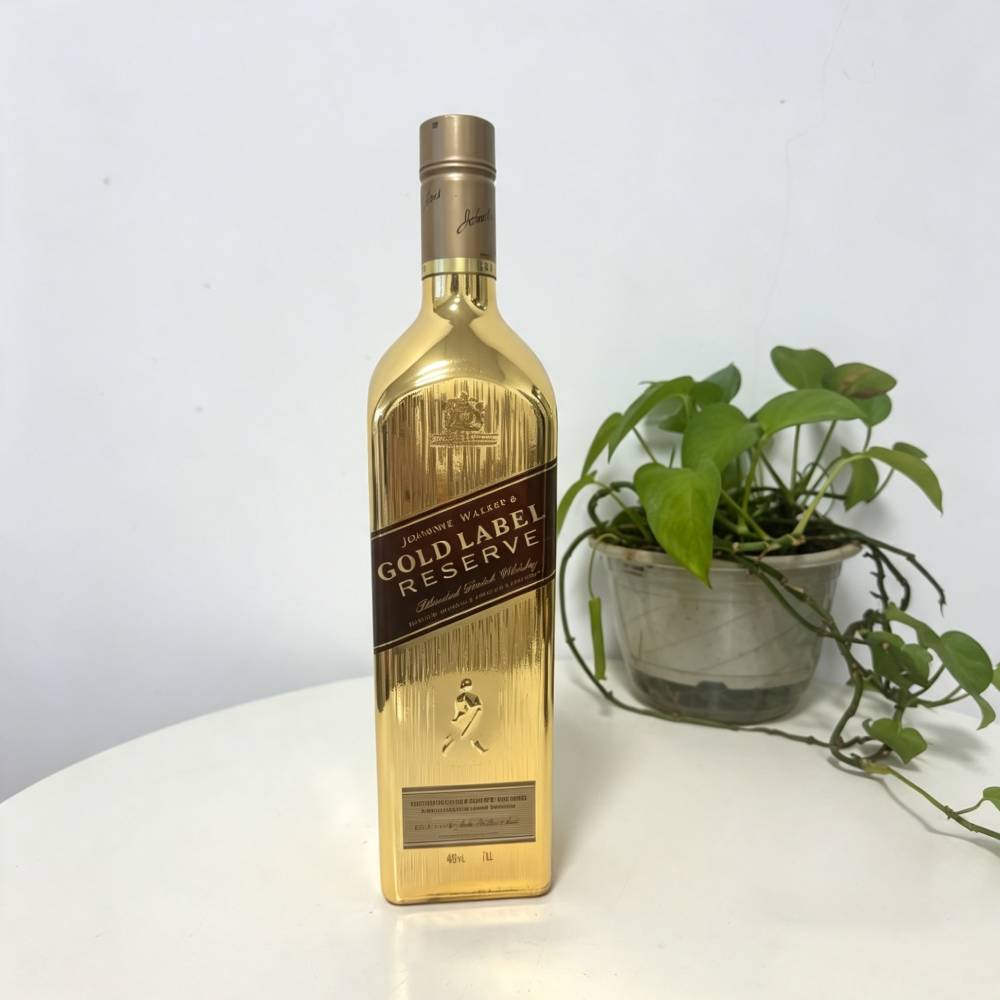 尊尼获加金牌威士忌2014-2017老版金方 Johnnie Walker洋酒无盒