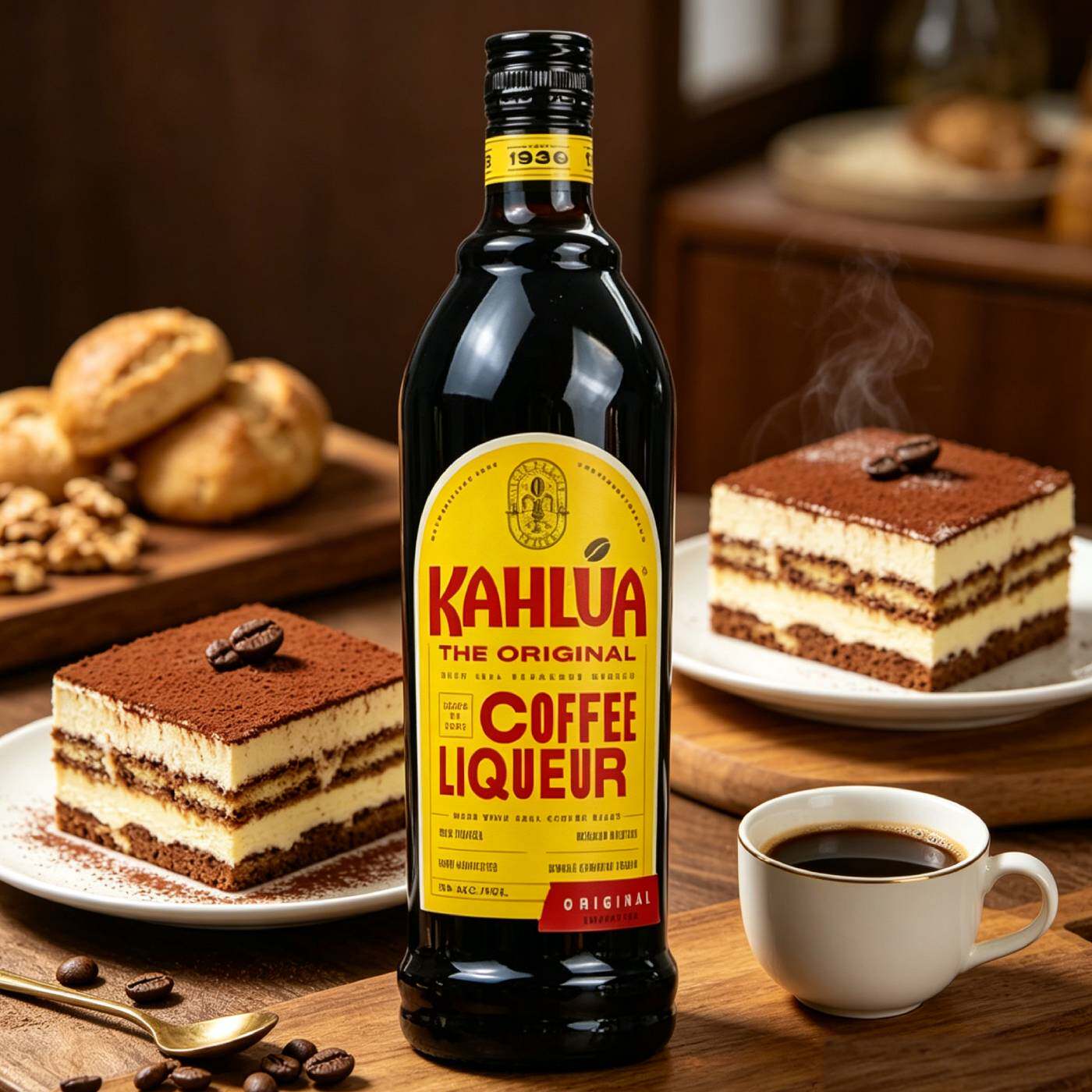 双瓶甘露咖啡力娇酒750ml 咖啡香KAHLUA鸡尾酒提拉米苏烘焙洋酒