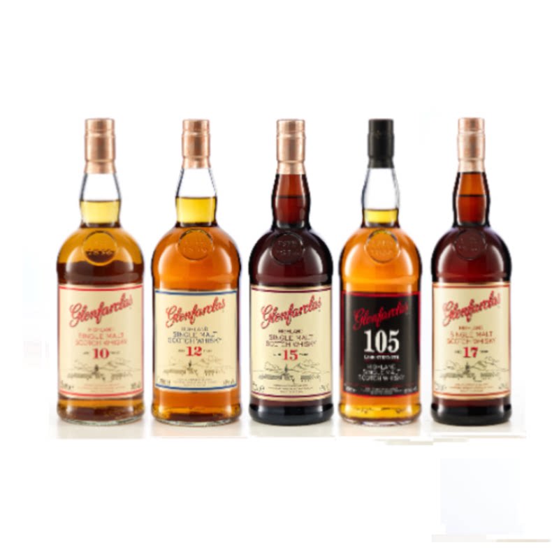 格兰花格12年10年15年花格105桶强苏格兰单一麦芽威士忌进口洋酒