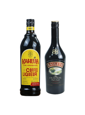 甘露咖啡力娇酒 KAHLUA 百利甜酒BAILEYS 奶油双瓶组合装进口洋酒
