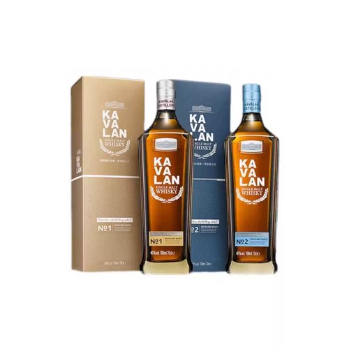 国行金车噶玛兰珍选1号2号 KAVALAN 单一麦芽威士忌台湾洋酒700ml