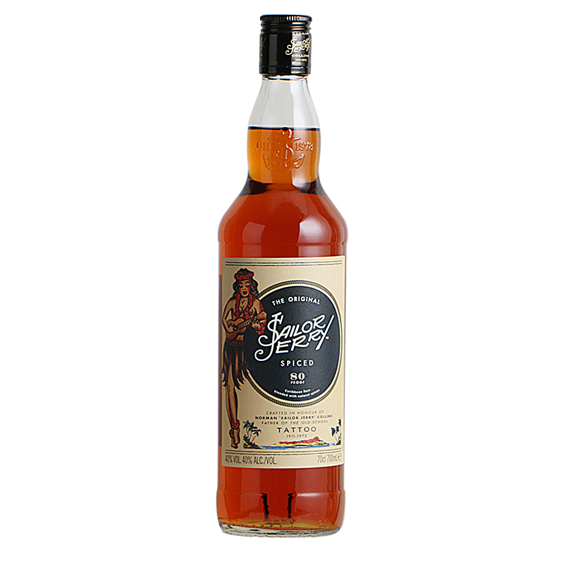 杰瑞水手朗姆酒Sailor Jerry Rum国行正品鸡尾酒基酒英国进口洋酒