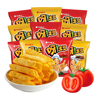 好丽友呀土豆空心薯条散称袋装休闲零食小包怀旧哄儿童小吃土豆条
