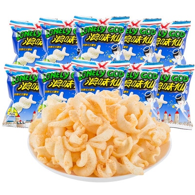 旺旺浪味仙蔬菜味散装约10g*10小包装花式薯卷儿童休闲食品零食