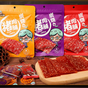 靖江猪肉脯网红零食小吃散装炭烧猪肉干年货特产肉铺休闲零食品