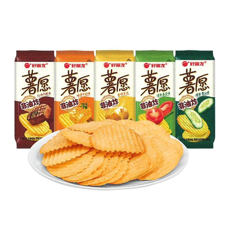 好丽友薯愿薯片小包装办公室儿童解馋小零食休闲食品小吃散装批发