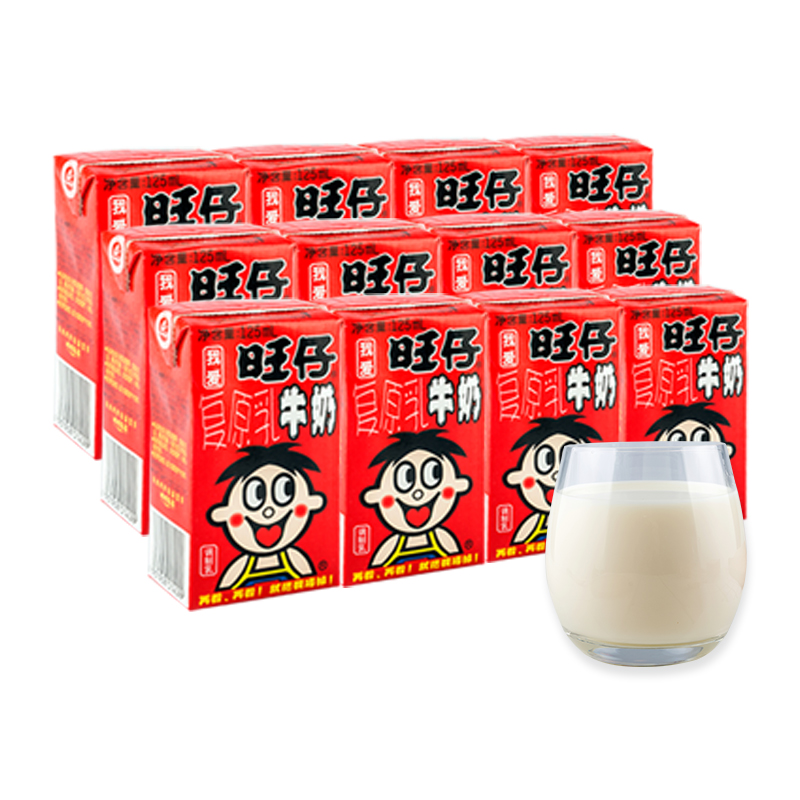 复原乳旺旺旺仔牛奶盒装