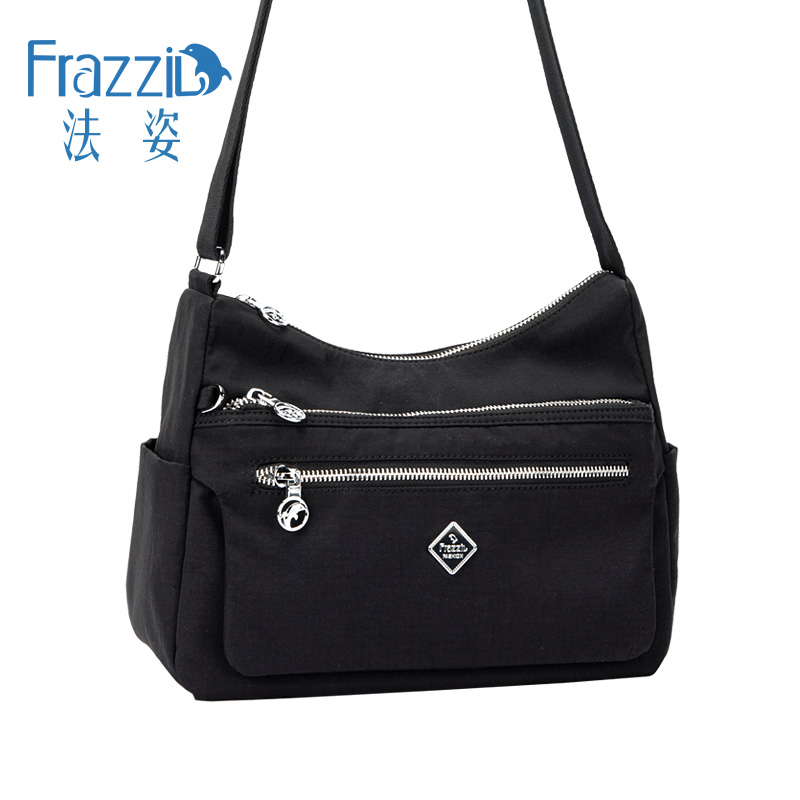 Frazzil/法姿女包多层斜挎包新款轻便休闲牛津布包妈妈单肩时尚包 箱包皮具/热销女包/男包 通用款女包 原图主图