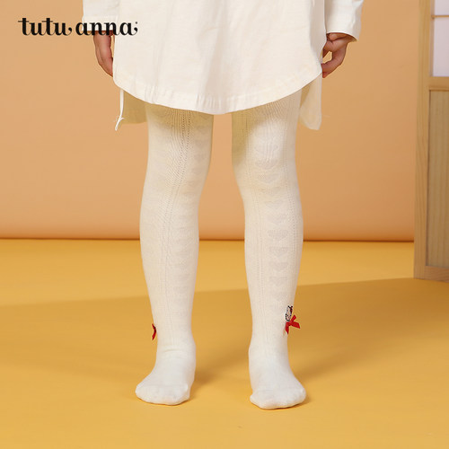 tutuanna童裤儿童纯色卡通可爱