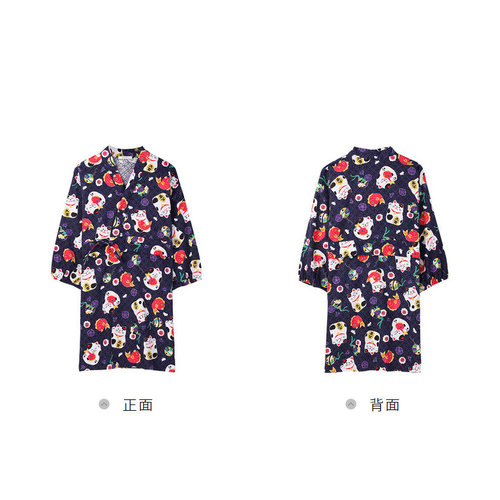 日系招财猫卡通风专柜同款家居服