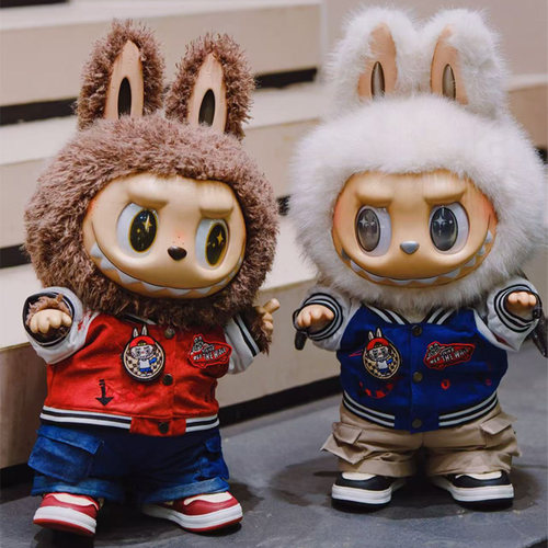 新品58cm拉布布首领ZIMOMO棒球服白毛阴晴天使潮玩娃衣套装原创