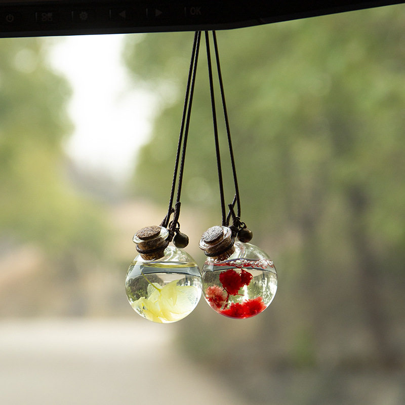 车载香水瓶挂件栀子花精油