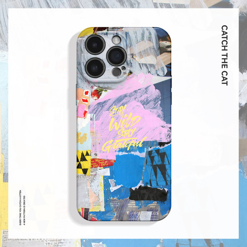 保持野心~创意小众涂鸦不撞款适用iPhone16/15pro手机壳新款华为mate70小米14畅享70软iqooneo9苹果13荣耀200