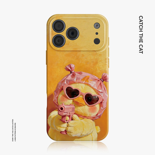塑料袋小鸭~可爱搞怪ins适用iphone17pro手机壳苹果16nova14华为p70mate80小米15opporeno13萌vivos50荣耀300