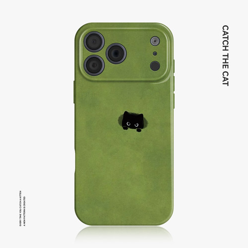 探头小猫~简约可爱ins适用iphone17pro手机壳苹果16华为nova14mate80小米15opporeno13小众vivox200一加ace6