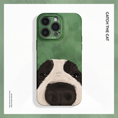 狗头 15pro手机壳新华为mate70小米14小众vivoS19软iqooneo10苹果14findx8 可爱治愈怼脸边牧ins适用iPhone16