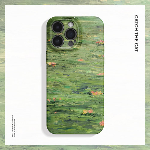 青涟~复古油画艺术ins适用苹果17promax手机壳iphone16华为pura70小米14vivoS30菲林iqoo15荣耀400一加13ace6