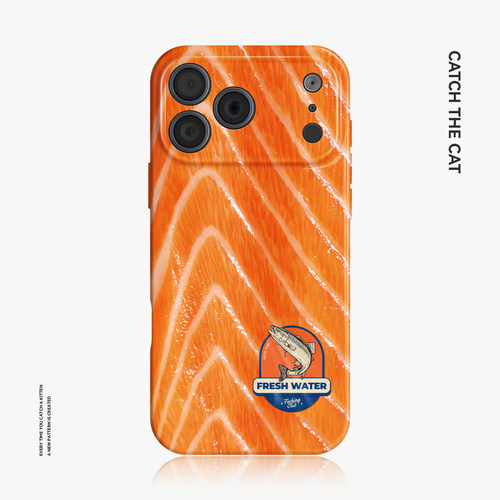 三文鱼~创意纹理ins适用iphone17promax手机壳苹果16华为nova14mate80小米15opporeno13个性vivox200一加ace6