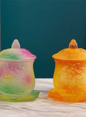 佛杯琉璃圣水杯供佛室内家用