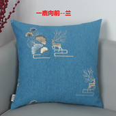 雪尼尔提花抱枕套靠枕床头大号沙发靠背套含芯汽车腰枕靠背套定做