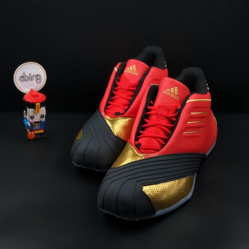 adidas 阿迪达斯 Tmac 1 五虎将 黄忠 防滑 篮球鞋 红黑黄 FW3655