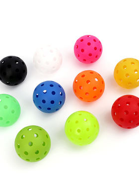 厂家直销现货匹克球40孔球洞洞球pickleballs74mm滚塑注塑夜光球