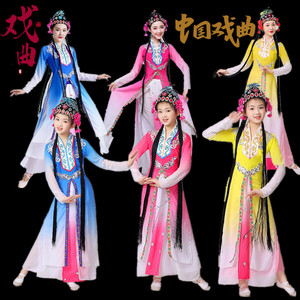 儿童京剧花旦演出服女戏曲表演服
