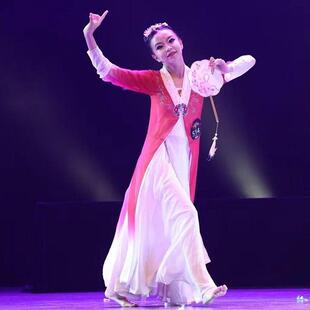 新款古典舞蹈服湘云飞同款表演服飘逸练习艺考服中国舞演出服