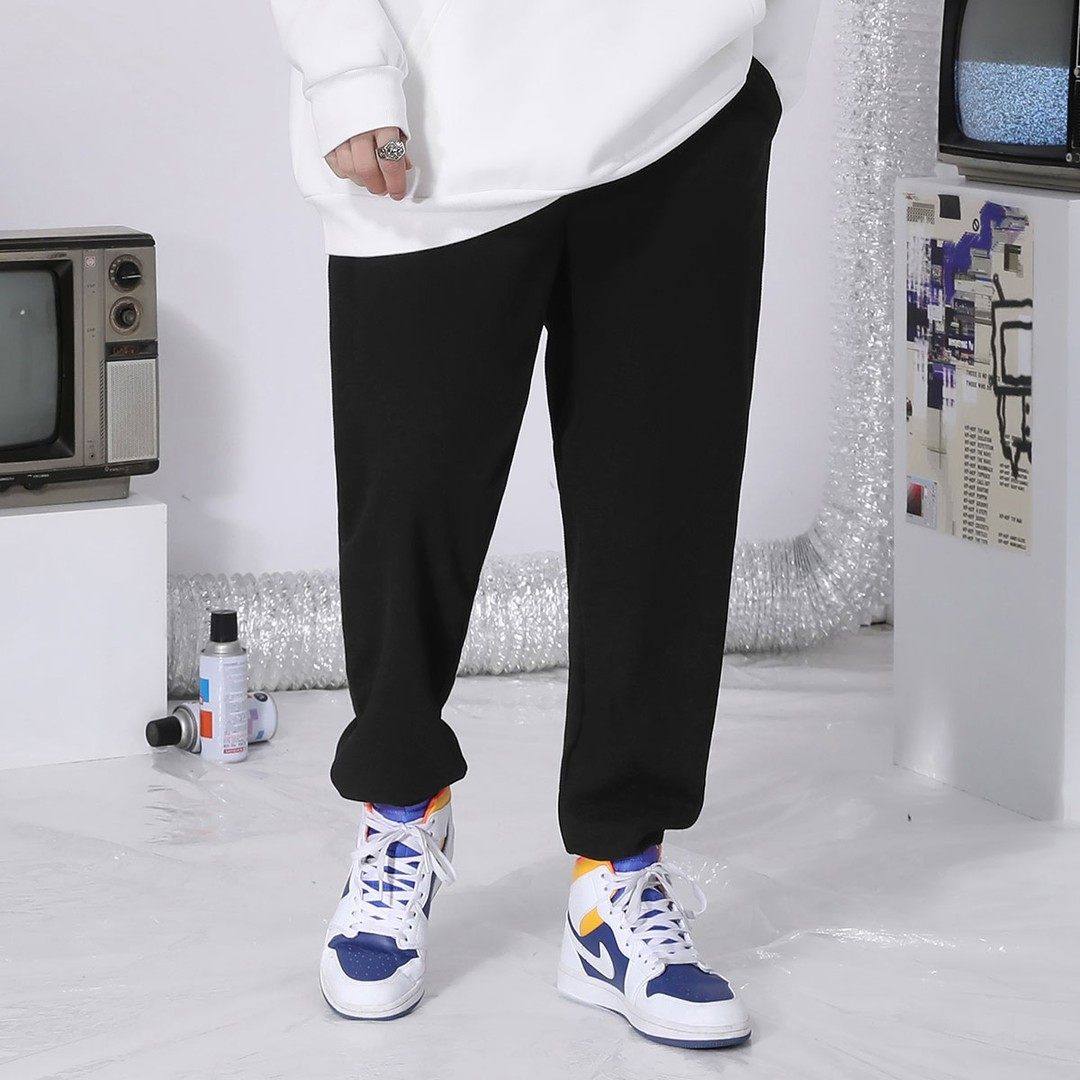 TVX春秋季简约基础款华夫格纹宽松纯色卫裤运动休闲裤子男女同款,男装,卫裤,淘宝优惠券,粉丝福利购,淘宝优惠卷