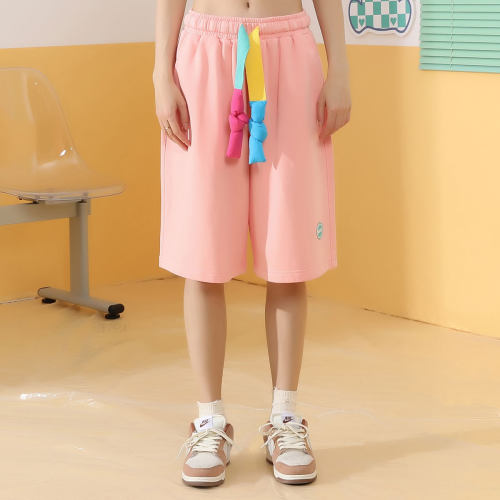 GENANX闪电潮牌宽松短裤夏季五分裤趣味设计抽绳裤子苏醒同款男女