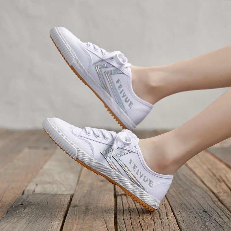 feiyue/飞跃春季女鞋新款低帮渐变色学生鞋街头流行板鞋平底板鞋