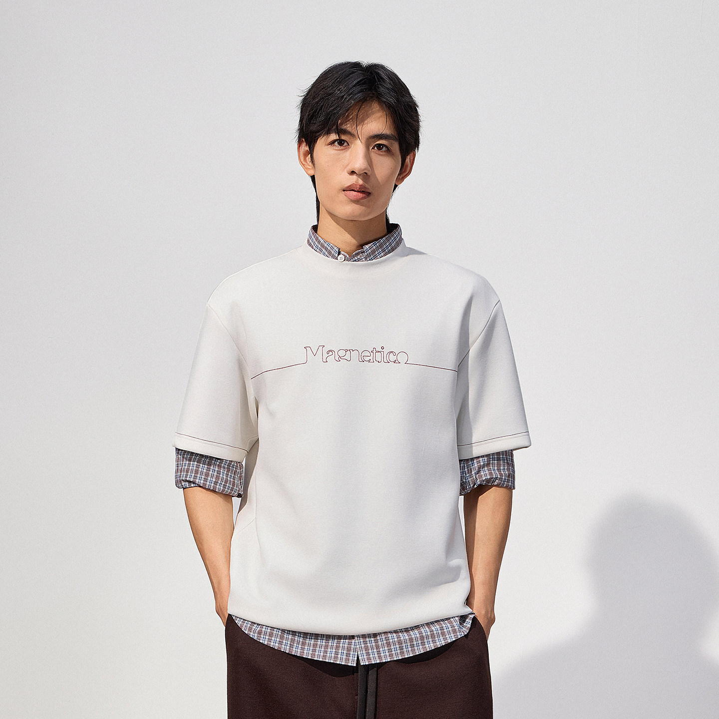 TRENDIANO2026春季新款简约百搭logo男款短袖圆领T恤 1ST4021430,男装,T恤,淘宝优惠券,粉丝福利购,淘宝优惠卷