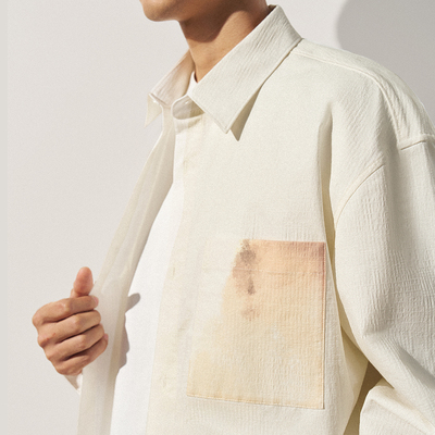 秋冬新款质感肌理渐变衬衫