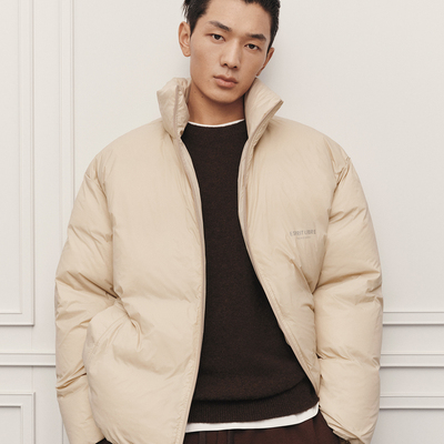 TRENDIANO秋冬新款风衣料保暖男款羽绒服外套 1SC4330710