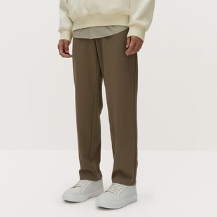 休闲裤 料小直筒男士 1ST1061320 西装 TRENDIANO2025新款