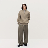 休闲阔腿裤 TRENDIANO绵羊毛呢料裤 子男士 1SM1060510