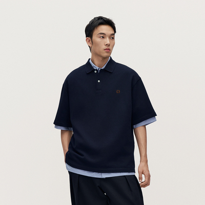 TRENDIANO纯棉POLO衫男士短袖POLO领T恤1SM1020100